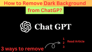 How to remove chatgpt text background