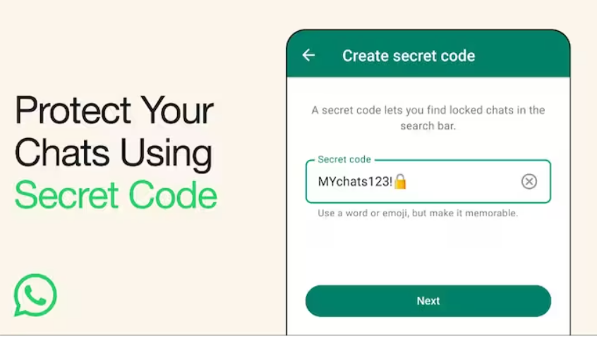 Protect your chats using secret code