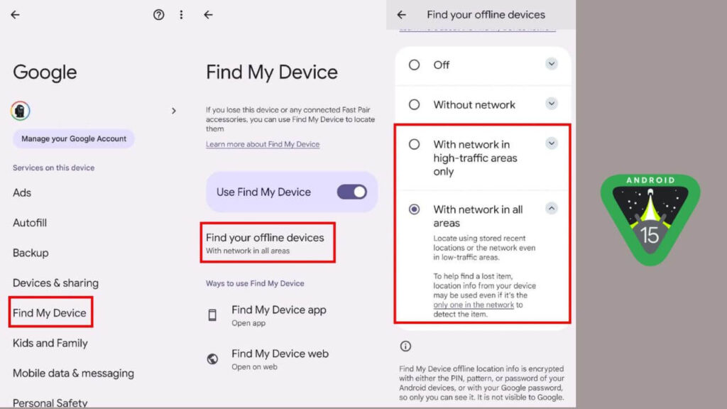  Find Your Phone Even if It’s Offline in Android 15